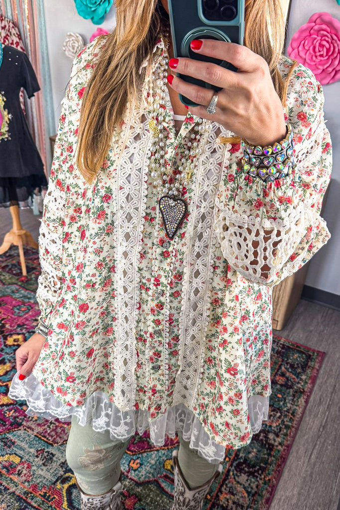 Comes Naturally OVERSIZED Top - Natural