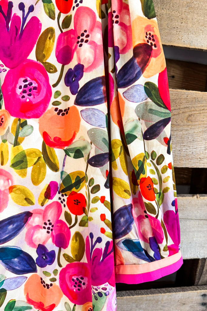 Paradise Whispers Dress - Berry - 100% COTTON