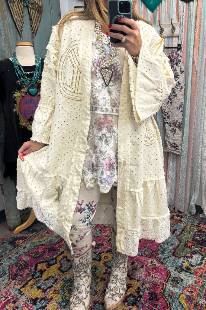 Selah Springs Duster - 100% Cotton - Cream