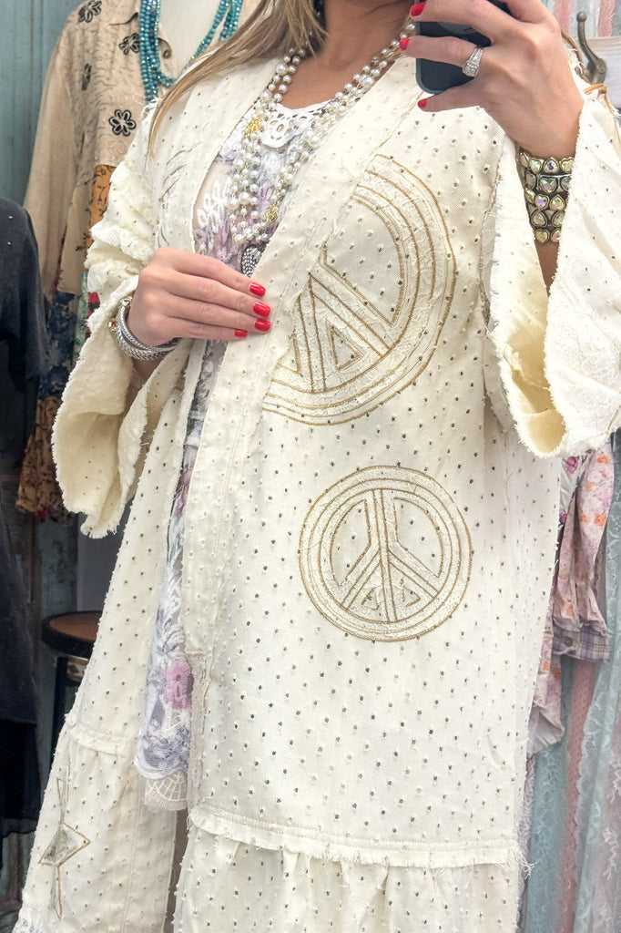 Selah Springs Duster - 100% Cotton - Cream