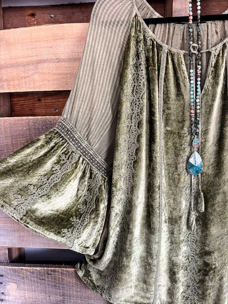 Finding Peace Tunic - Olive