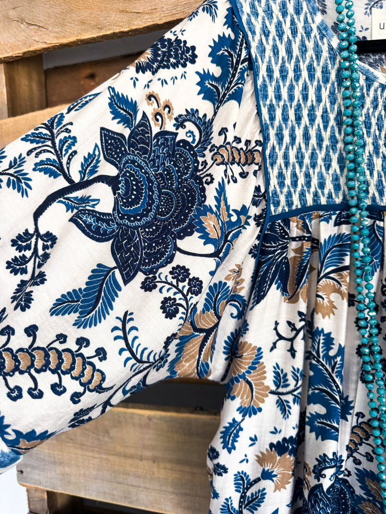 More Than Enough Dress - Blue Mix