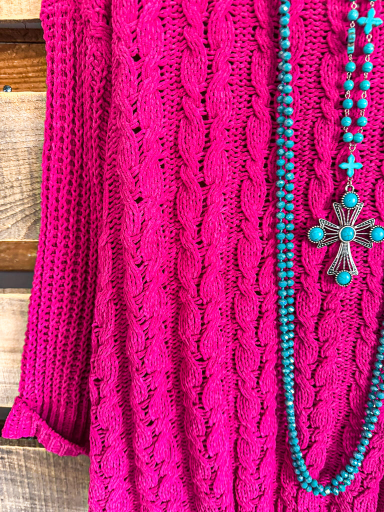 Everyday Comfort Oversized Sweater - Pink