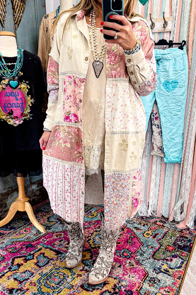 Peach Wood Haven Duster - Mauve