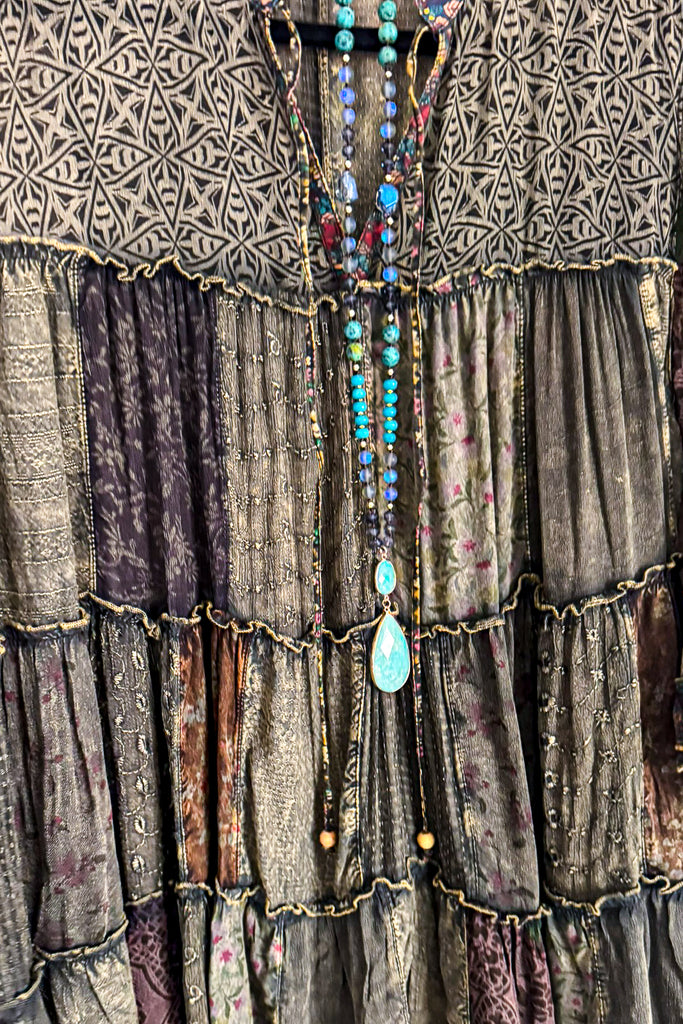 Autumn Bliss Sheer Blouse - Amber