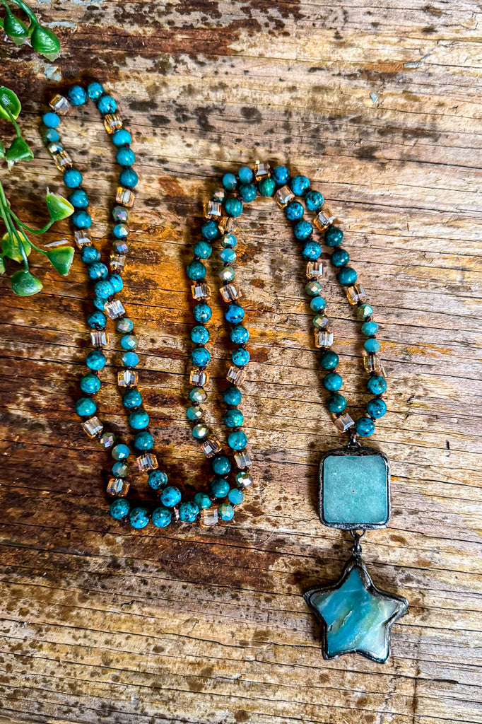 Galaxy Lights Necklace - Turquoise
