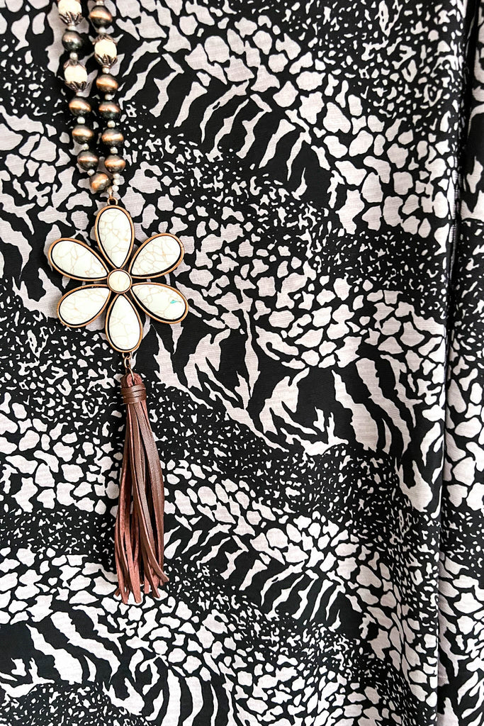 All Is Calm Top - Charcoal - SALE