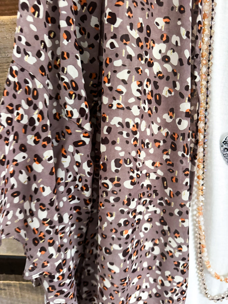 Searching The Skies Oversized Kimono - Mocha Mix