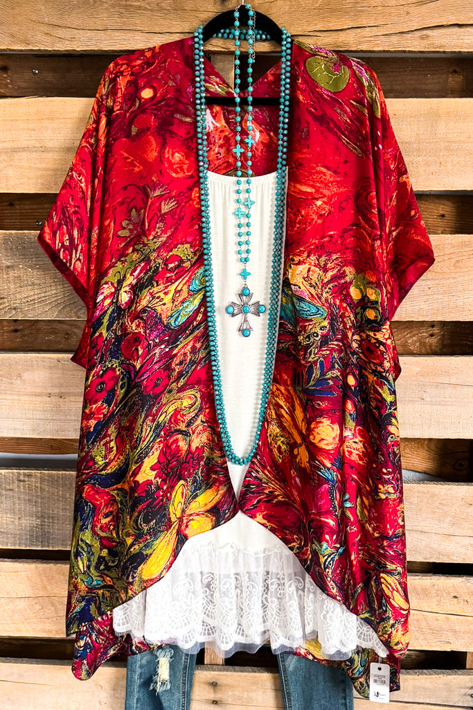 Loving What You See Kimono - Red