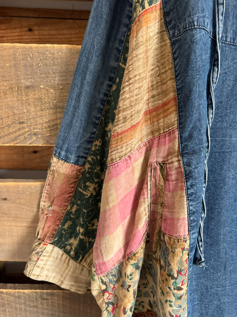 Capturing Balance Top - Denim - 100% COTTON