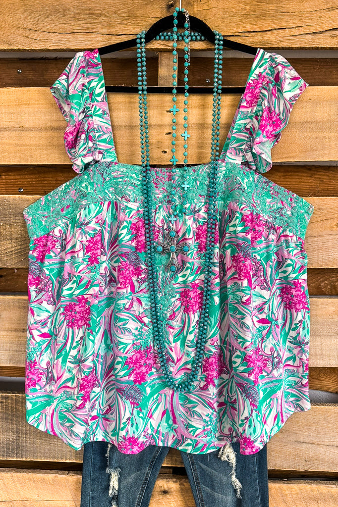 Emerald Tides Top - Emerald - SALE