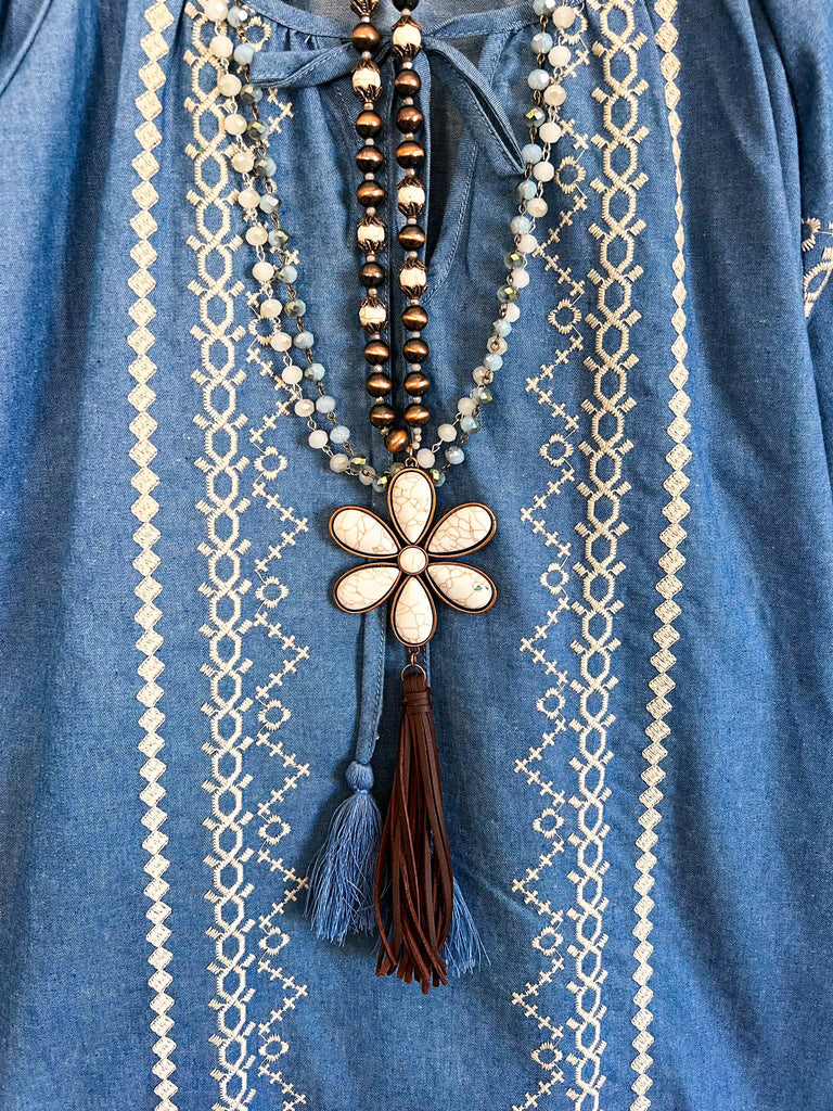 AHB EXCLUSIVE: When in Love Top - Denim - 100% COTTON