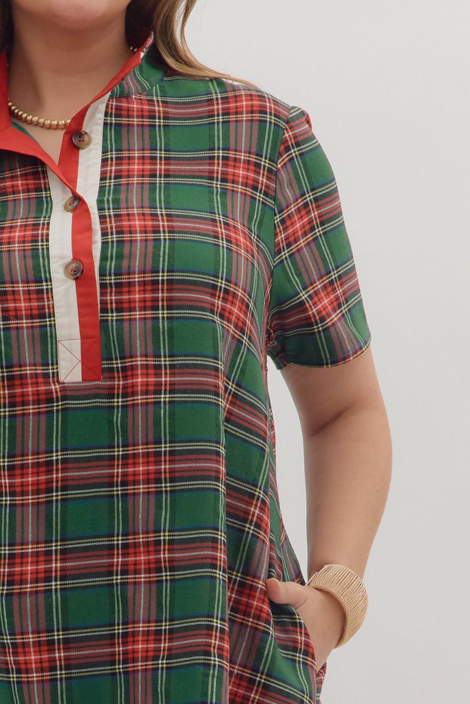 Merry and Bright Dress - Green