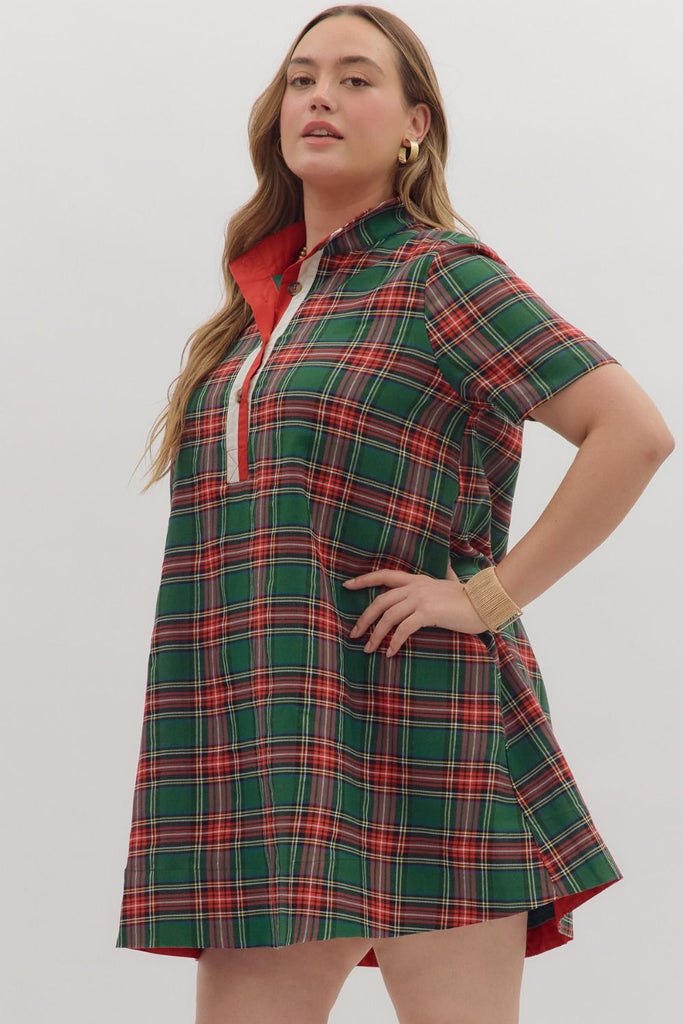 Merry and Bright Dress - Green