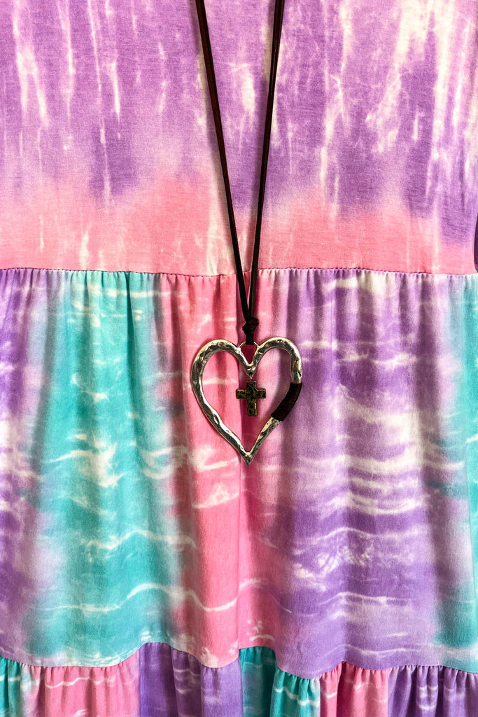 Full Of Endurance Dress - Pink/Multi (WRINKLE FREE) - Sale