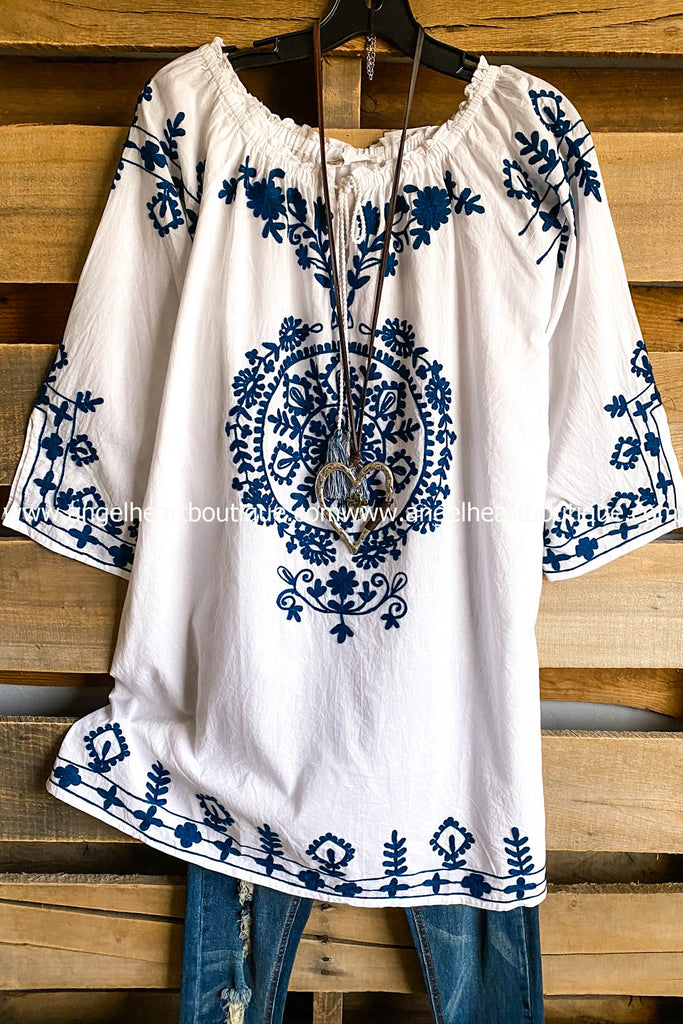 AHB EXCLUSIVE: Sun Up Forever Tunic - White - SALE