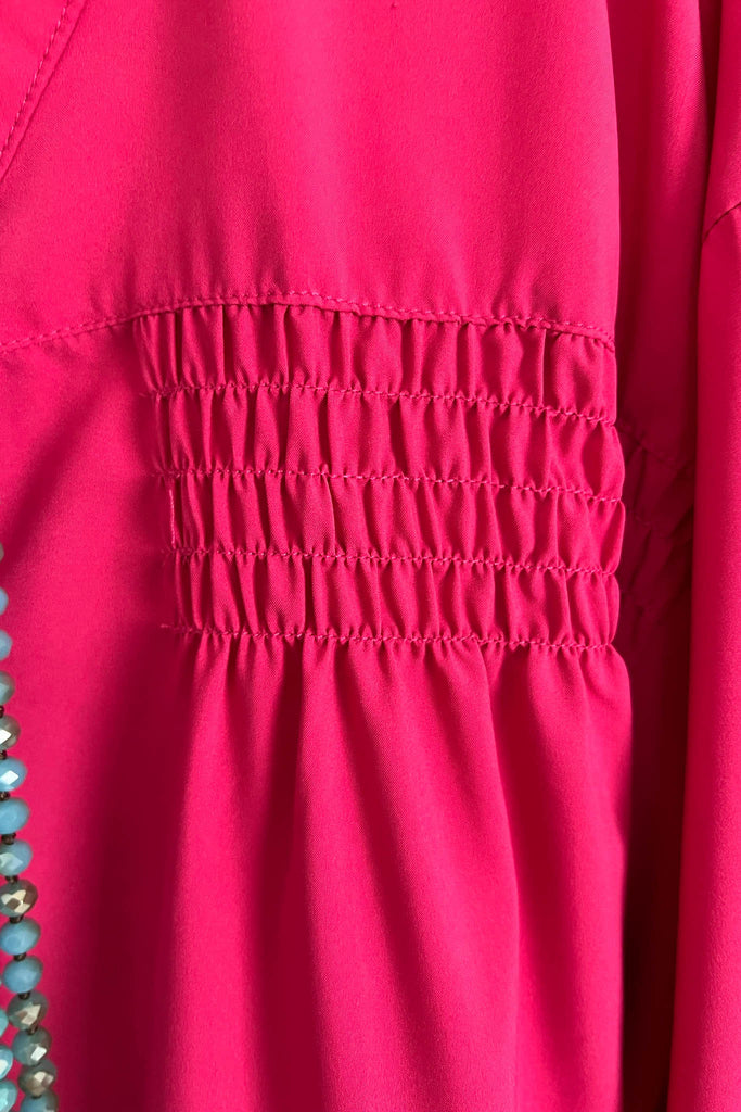 Cover Me In Florals Tunic - Fuchsia