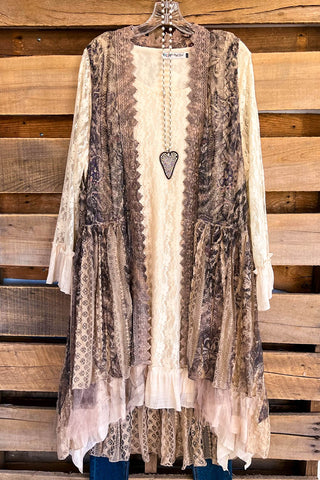 Carry On Eyelet Blouse - Beige