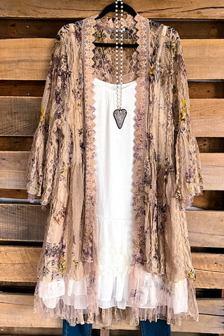 Carry On Eyelet Blouse - Beige