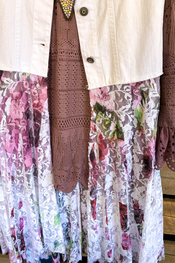 AHB EXCLUSIVE: Run To You Vest - Ivory/Rose - 100% COTTON - SALE