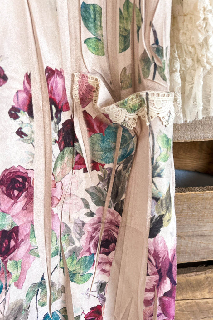 AHB EXCLUSIVE: Candle On The Water Suede Tunic - Ivory Rose - SALE