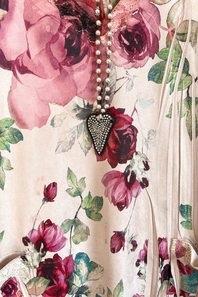 AHB EXCLUSIVE: Candle On The Water Suede Tunic - Ivory Rose - SALE