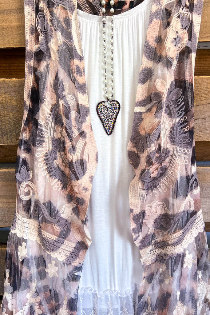 AHB EXCLUSIVE: See My Soul Vest- Natural/Leopard.