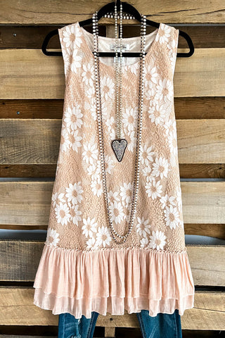 Carry On Eyelet Blouse - Beige