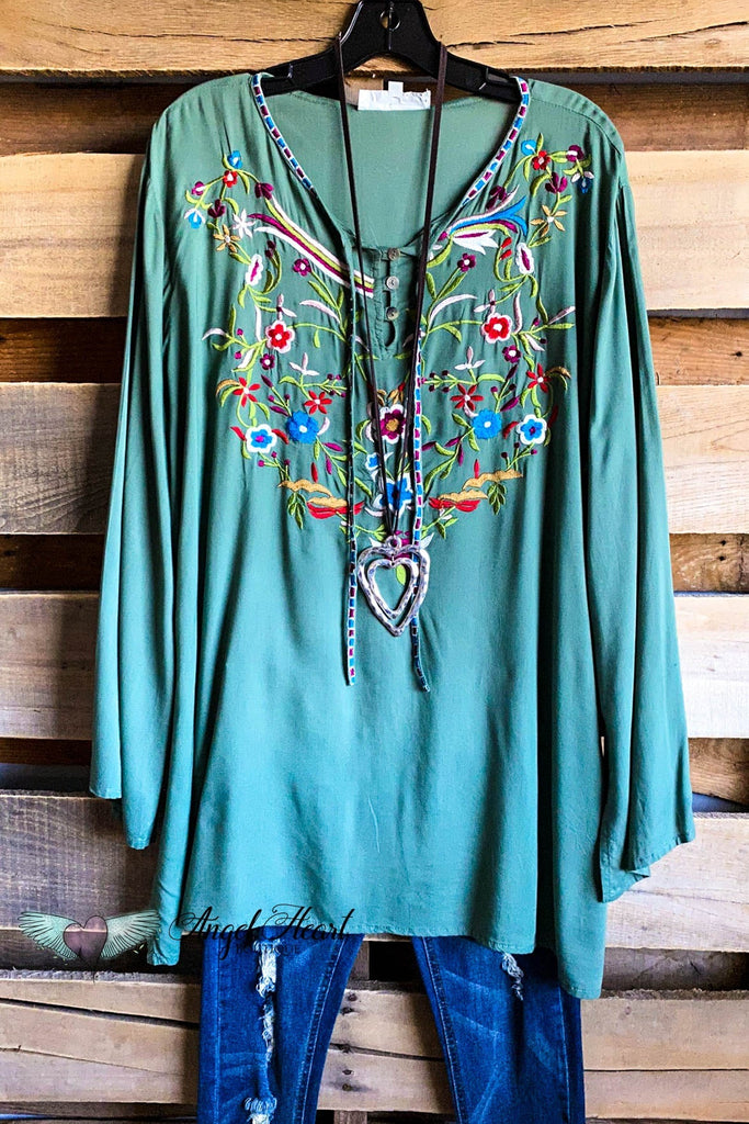 AHB EXCLUSIVE: Secret Garden Tunic - Green.