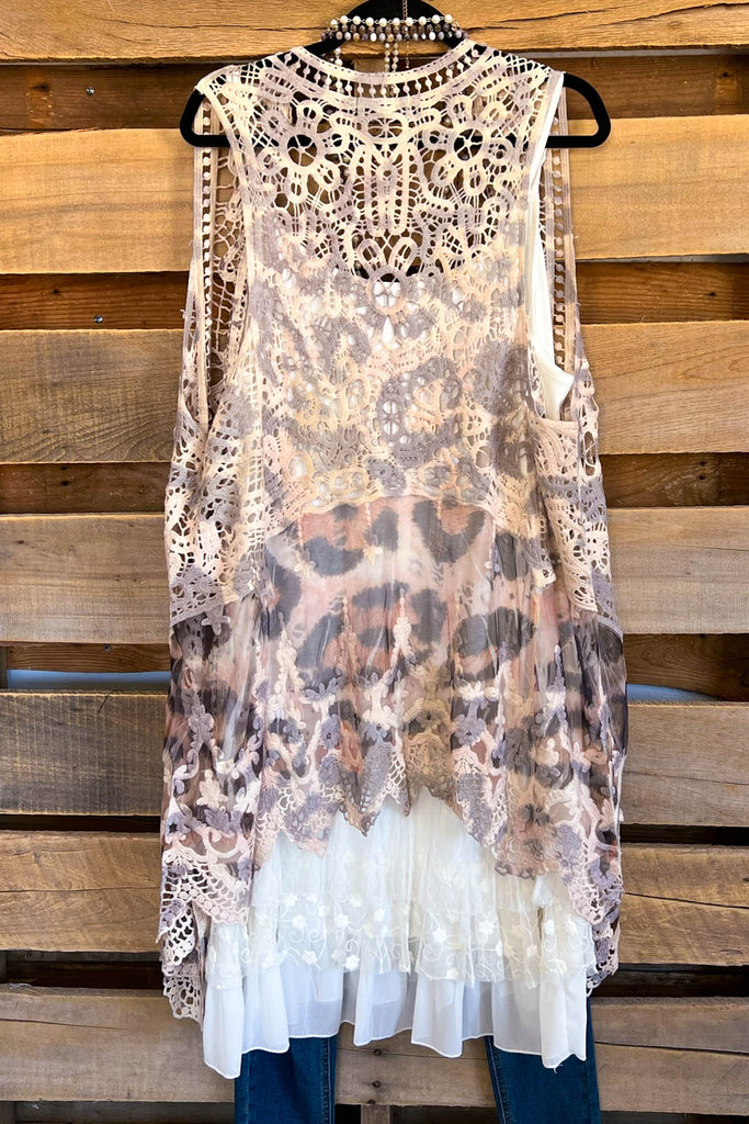 AHB EXCLUSIVE: Dream Weaver Vest- Bg/Leo