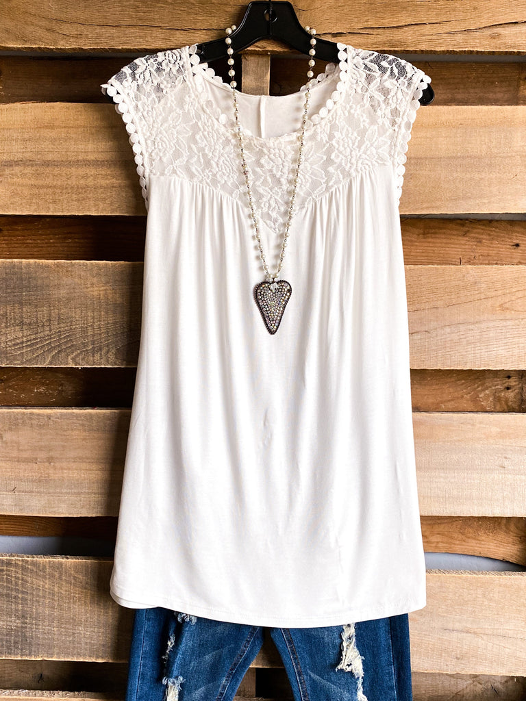AHB EXCLUSIVE: Declare Your Love Top - White - SALE