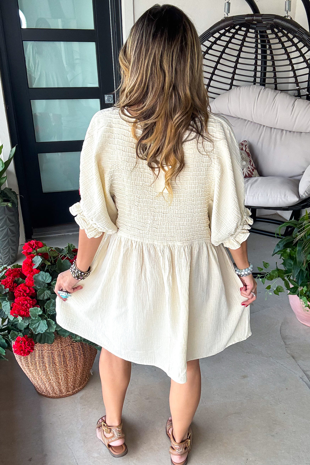 The Softest Dress Ever - 100% Cotton - Natural