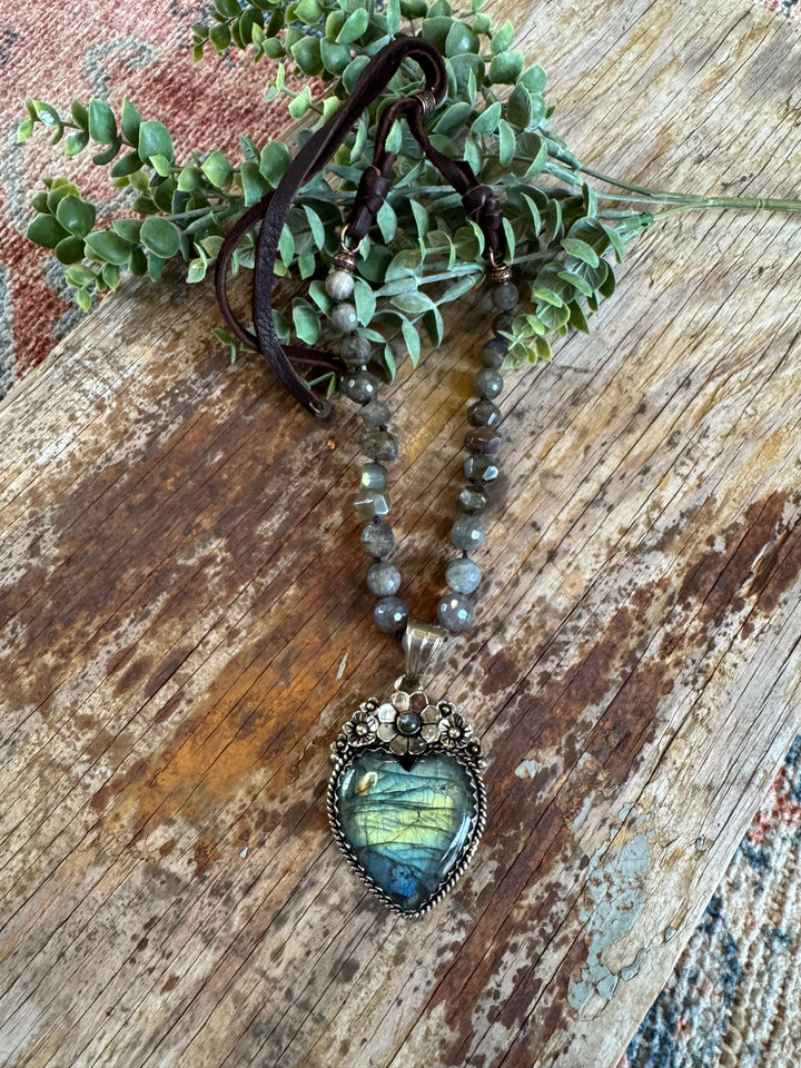 Handmade in Texas Labradorite Necklace