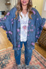 Bloom In Motion Oversized Cardigan - DK. Denim