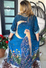 Midnight Moonflower Goddess Duster - 100% Cotton