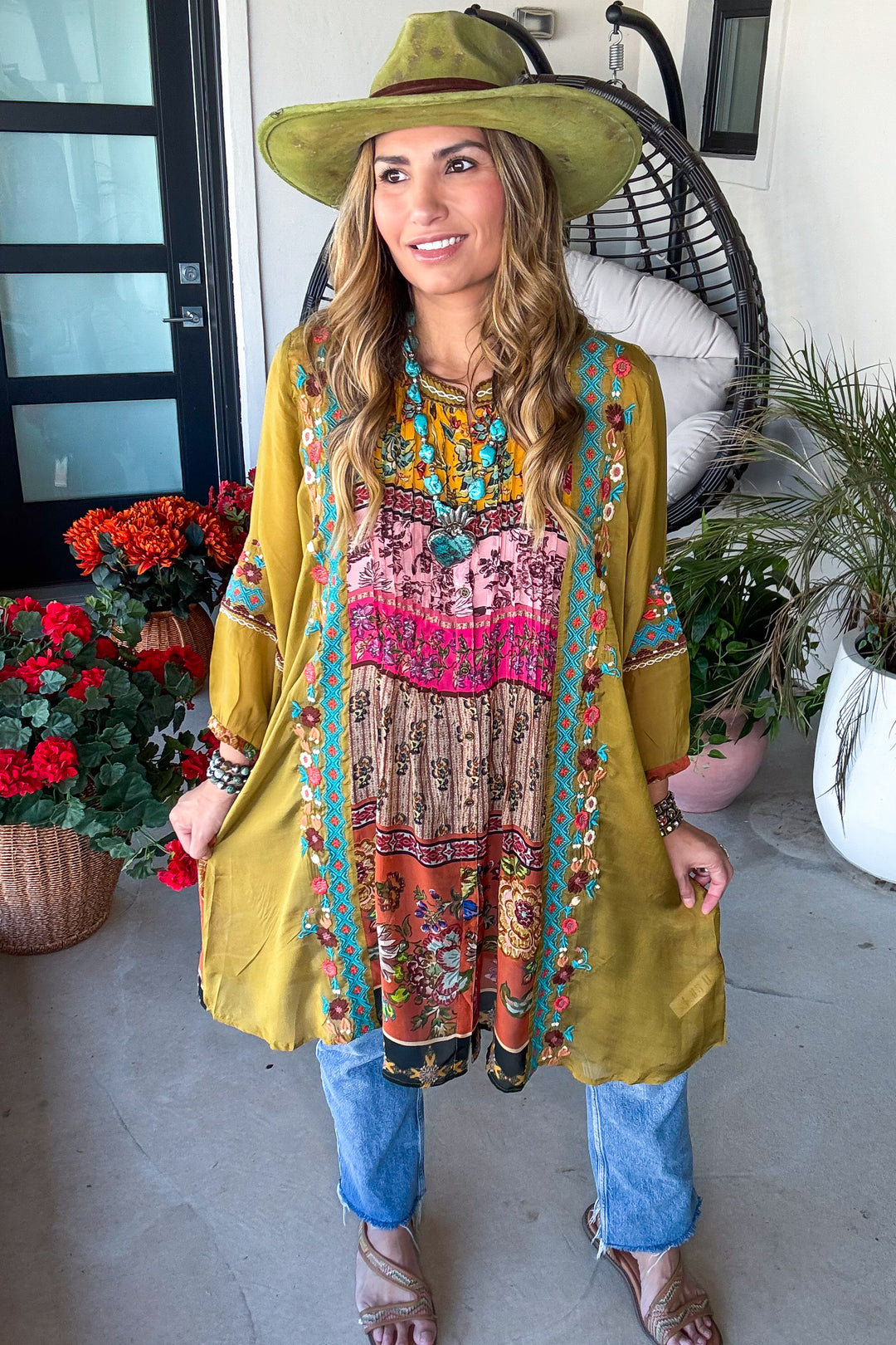 Rose Garden Top - Olive
