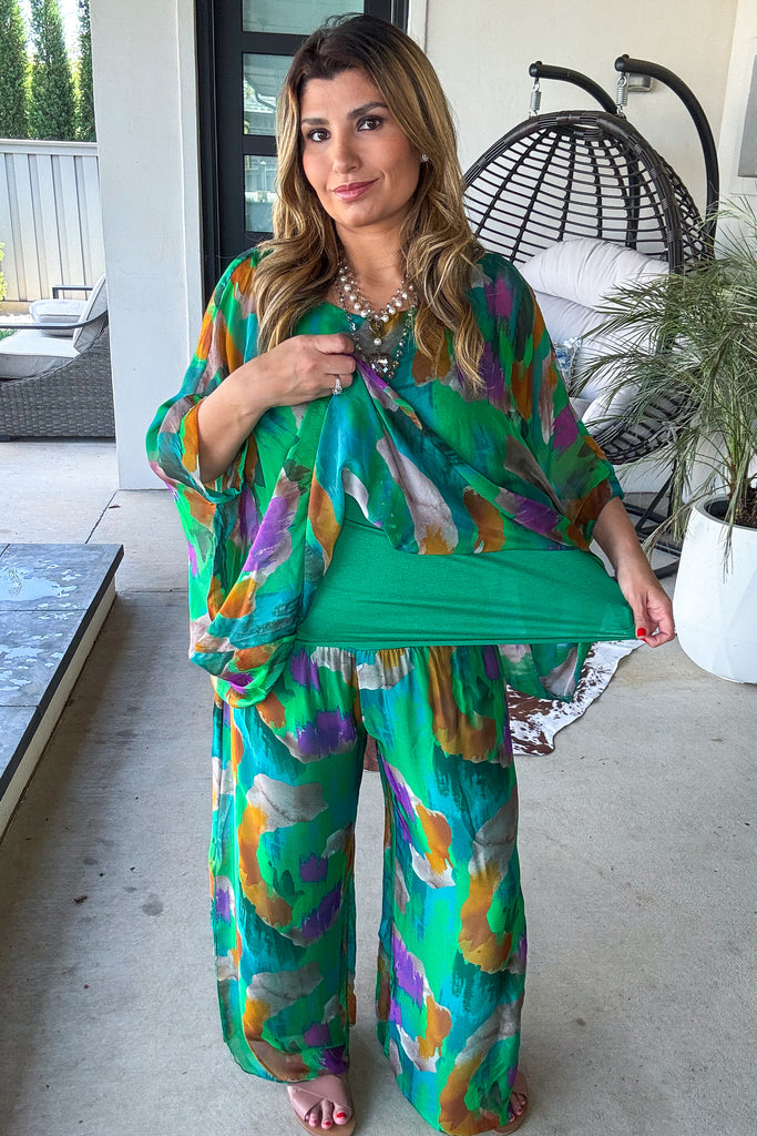 Spark Of Glamour Silk Stretch Pants – Made in Italy (SOLD SEPARATELY)