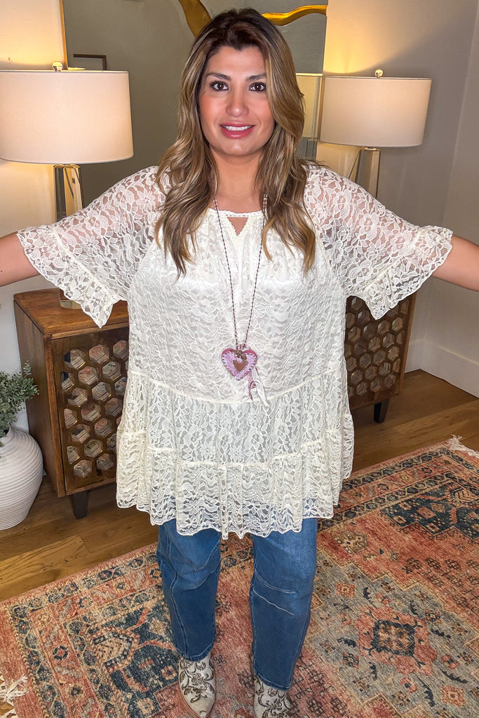 Vineyard Breeze Top - Beige