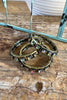 Midnight Ember Stretch Bracelet - Gold