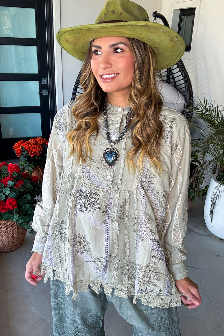 Living in The Moment Top - 100% Cotton - Oversized