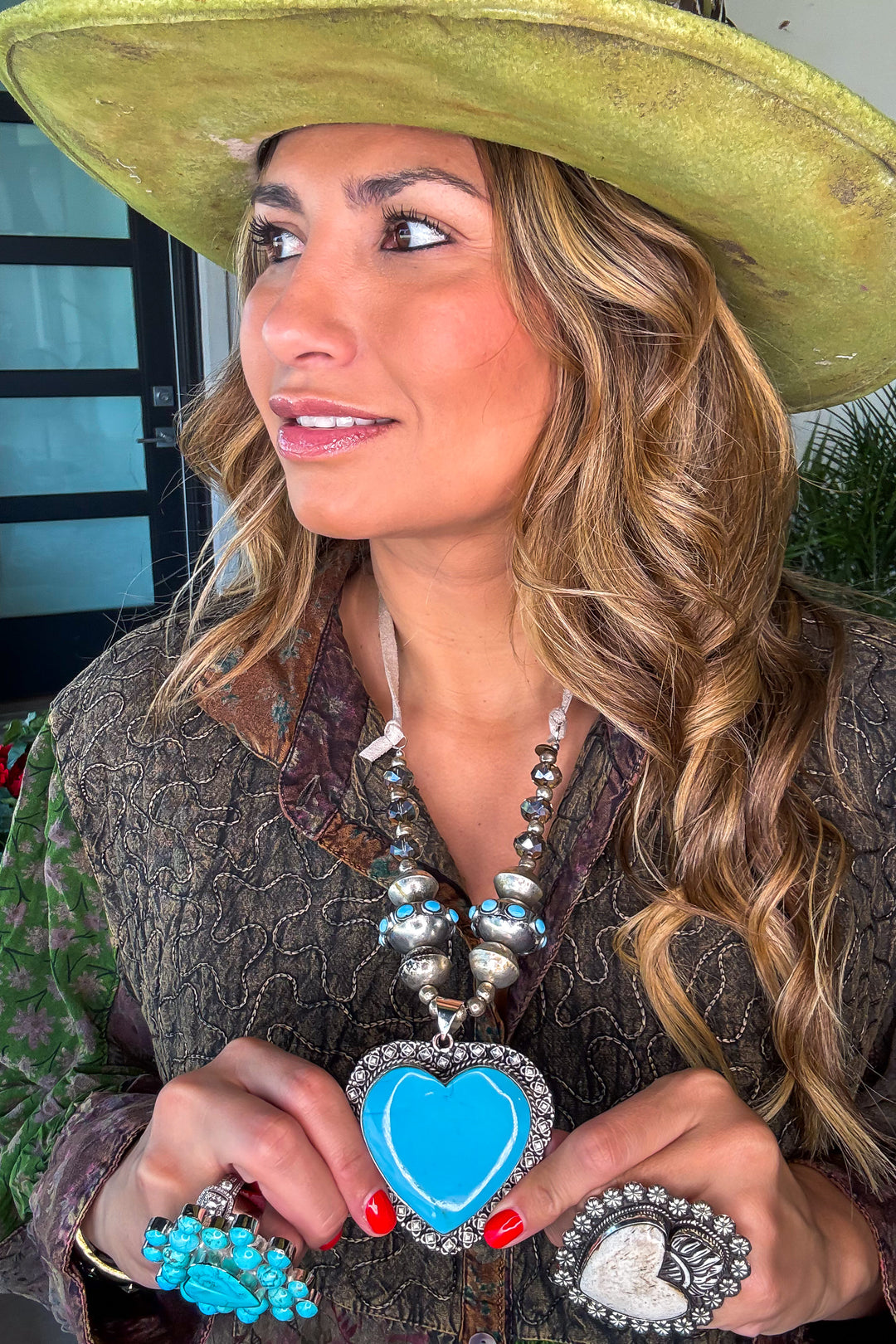 Blue Heart Artisan Necklace