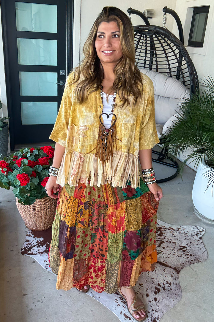 PRE ORDER: Dreaming Of Tomorrow Elastic Waist Maxi Skirt - Camel
