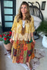 Dreaming Of Tomorrow Elastic Waist Maxi Skirt - Camel