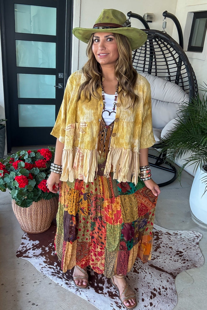 PRE ORDER: Dreaming Of Tomorrow Elastic Waist Maxi Skirt - Camel