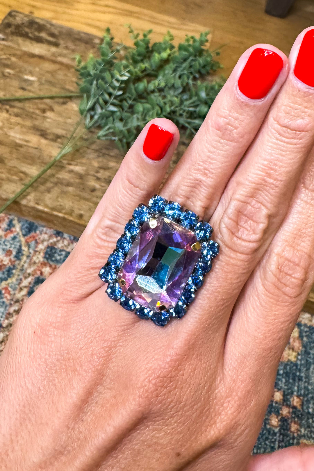 Jaded Gypsy Ring - Purple Blue Mix