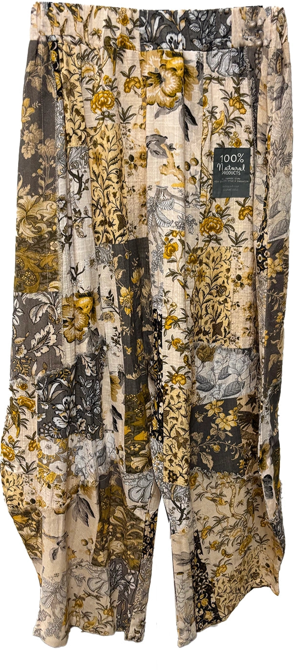 Harem Pants - Gold - 100% Cotton