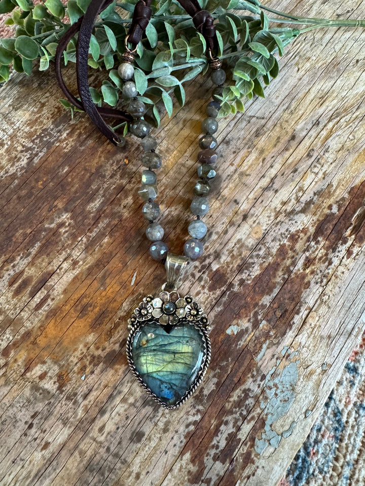 Handmade in Texas Labradorite Necklace