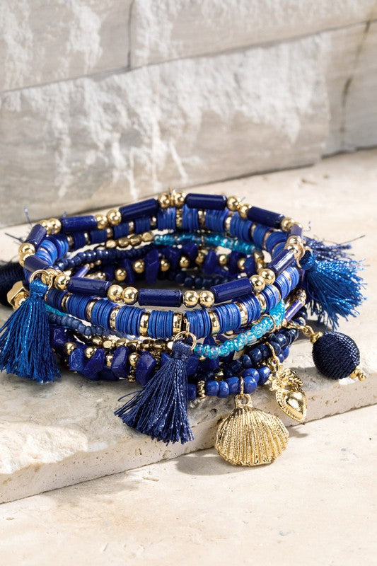 Deep Waters Beaded Bracelet