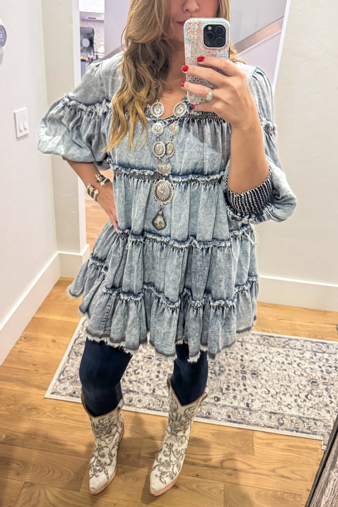 Stone Washed And Ready Tunic/Dress