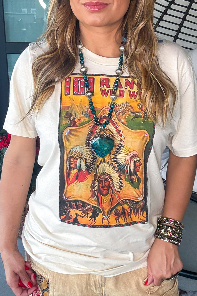 101 Rhinestone Ranch Shirt - Cream